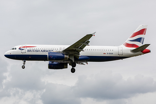 British Airways Airbus A320-200 G-EUUS at London Heathrow Airport (EGLL/LHR) British Airways Airbus A320-200 G-EUUS at London Heathrow Airport (EGLL/LHR)