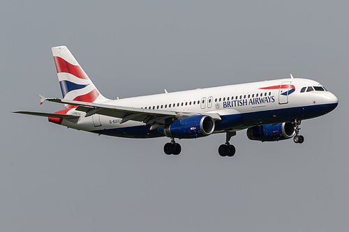 British Airways Airbus A320-200 G-EUUU at London Heathrow Airport (EGLL/LHR) British Airways Airbus A320-200 G-EUUU at London Heathrow Airport (EGLL/LHR)