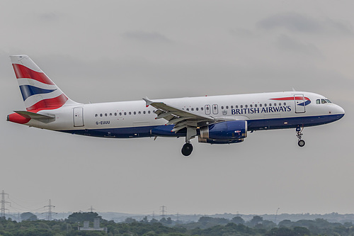 British Airways Airbus A320-200 G-EUUU at London Heathrow Airport (EGLL/LHR) British Airways Airbus A320-200 G-EUUU at London Heathrow Airport (EGLL/LHR)