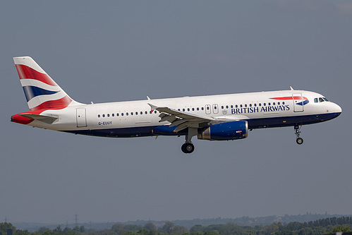 British Airways Airbus A320-200 G-EUUY at London Heathrow Airport (EGLL/LHR) British Airways Airbus A320-200 G-EUUY at London Heathrow Airport (EGLL/LHR)