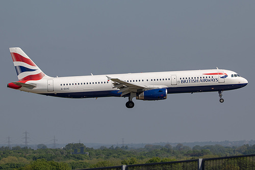 British Airways Airbus A321-200 G-EUXC at London Heathrow Airport (EGLL/LHR) British Airways Airbus A321-200 G-EUXC at London Heathrow Airport (EGLL/LHR)