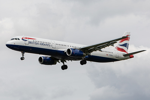 British Airways Airbus A321-200 G-EUXJ at London Heathrow Airport (EGLL/LHR) British Airways Airbus A321-200 G-EUXJ at London Heathrow Airport (EGLL/LHR)