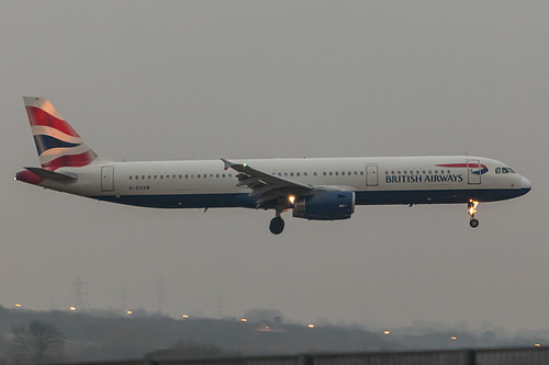 British Airways Airbus A321-200 G-EUXM at London Heathrow Airport (EGLL/LHR) British Airways Airbus A321-200 G-EUXM at London Heathrow Airport (EGLL/LHR)
