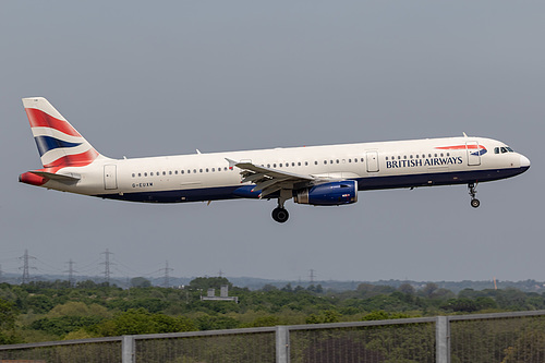 British Airways Airbus A321-200 G-EUXM at London Heathrow Airport (EGLL/LHR) British Airways Airbus A321-200 G-EUXM at London Heathrow Airport (EGLL/LHR)