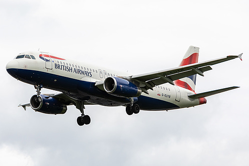 British Airways Airbus A320-200 G-EUYB at London Heathrow Airport (EGLL/LHR) British Airways Airbus A320-200 G-EUYB at London Heathrow Airport (EGLL/LHR)