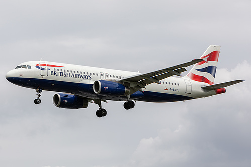 British Airways Airbus A320-200 G-EUYJ at London Heathrow Airport (EGLL/LHR) British Airways Airbus A320-200 G-EUYJ at London Heathrow Airport (EGLL/LHR)