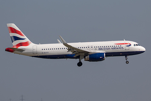 British Airways Airbus A320-200 G-EUYO at London Heathrow Airport (EGLL/LHR) British Airways Airbus A320-200 G-EUYO at London Heathrow Airport (EGLL/LHR)