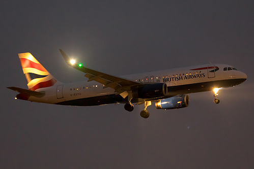 British Airways Airbus A320-200 G-EUYU at London Heathrow Airport (EGLL/LHR) British Airways Airbus A320-200 G-EUYU at London Heathrow Airport (EGLL/LHR)