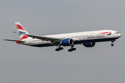 British Airways Boeing 777-300ER G-STBJ at London Heathrow Airport (EGLL/LHR) British Airways Boeing 777-300ER G-STBJ at London Heathrow Airport (EGLL/LHR)