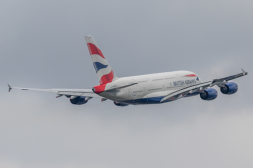 British Airways Airbus A380-800 G-XLEB at London Heathrow Airport (EGLL/LHR)