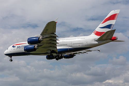 British Airways Airbus A380-800 G-XLED at London Heathrow Airport (EGLL/LHR)