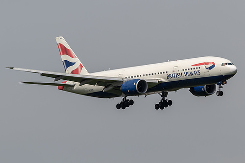 British Airways Boeing 777-200ER G-YMMB at London Heathrow Airport (EGLL/LHR)