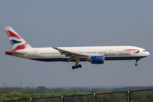 British Airways Boeing 777-200ER G-YMMF at London Heathrow Airport (EGLL/LHR)