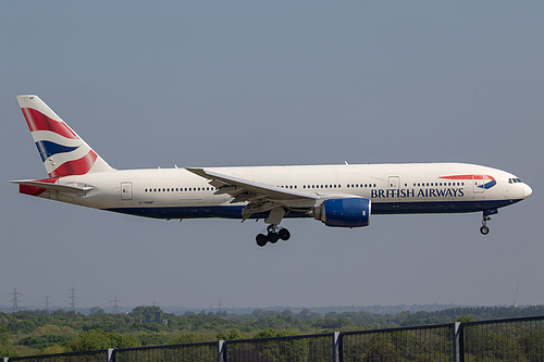 British Airways Boeing 777-200ER G-YMMF at London Heathrow Airport (EGLL/LHR) British Airways Boeing 777-200ER G-YMMF at London Heathrow Airport (EGLL/LHR)