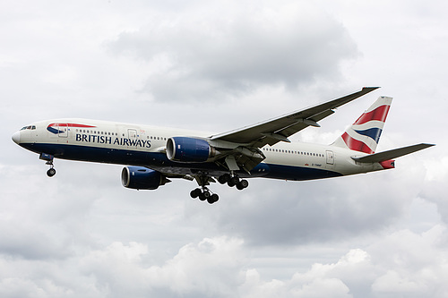 British Airways Boeing 777-200ER G-YMMF at London Heathrow Airport (EGLL/LHR)