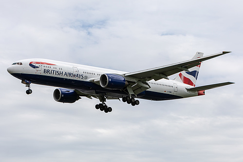 British Airways Boeing 777-200ER G-YMMO at London Heathrow Airport (EGLL/LHR) British Airways Boeing 777-200ER G-YMMO at London Heathrow Airport (EGLL/LHR)