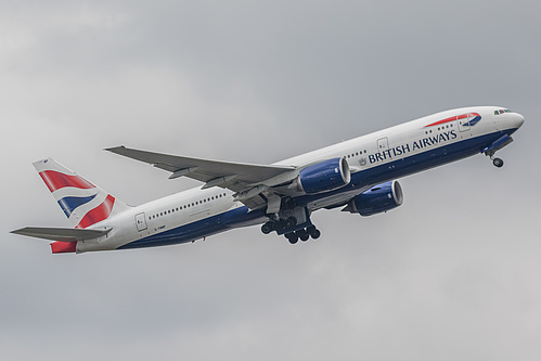 British Airways Boeing 777-200ER G-YMMP at London Heathrow Airport (EGLL/LHR) British Airways Boeing 777-200ER G-YMMP at London Heathrow Airport (EGLL/LHR)
