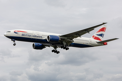 British Airways Boeing 777-200ER G-YMMU at London Heathrow Airport (EGLL/LHR) British Airways Boeing 777-200ER G-YMMU at London Heathrow Airport (EGLL/LHR)
