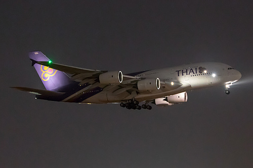 Thai Airways Airbus A380-800 HS-TUC at London Heathrow Airport (EGLL/LHR)