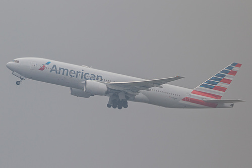 American Airlines Boeing 777-200ER N756AM at London Heathrow Airport (EGLL/LHR)