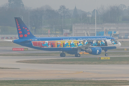 Brussels Airlines Airbus A320-200 OO-SND at London Heathrow Airport (EGLL/LHR) Brussels Airlines Airbus A320-200 OO-SND at London Heathrow Airport (EGLL/LHR)