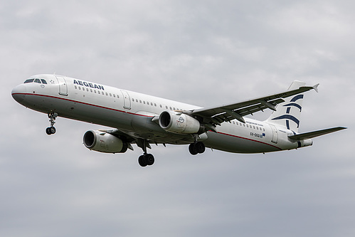 Aegean Airlines Airbus A321-200 SX-DGQ at London Heathrow Airport (EGLL/LHR)