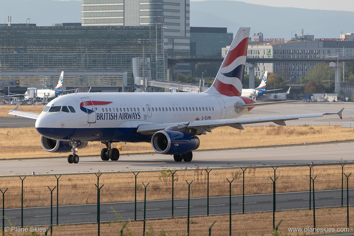 British Airways Airbus A319-100 G-EUPN at Frankfurt am Main International Airport (EDDF/FRA)