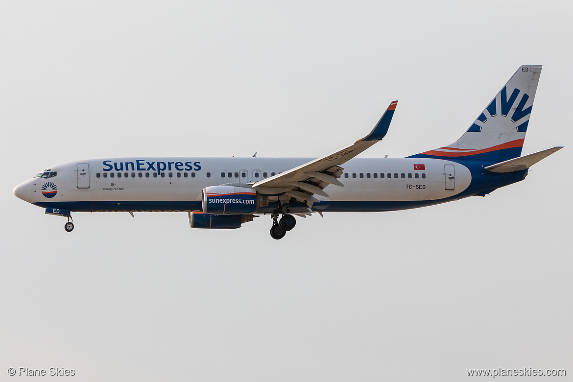 SunExpress Boeing 737-800 TC-SED at Frankfurt am Main International Airport (EDDF/FRA)