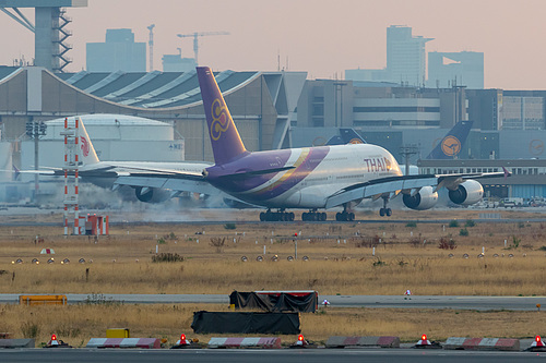 Thai Airways Airbus A380-800 HS-TUC at Frankfurt am Main International Airport (EDDF/FRA) Thai Airways Airbus A380-800 HS-TUC at Frankfurt am Main International Airport (EDDF/FRA)