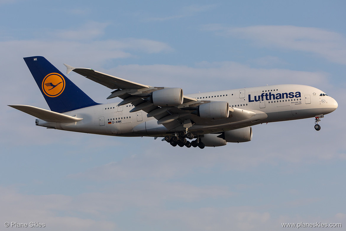 Lufthansa Airbus A380-800 D-AIMK at Frankfurt am Main International Airport (EDDF/FRA) Lufthansa Airbus A380-800 D-AIMK at Frankfurt am Main International Airport (EDDF/FRA)