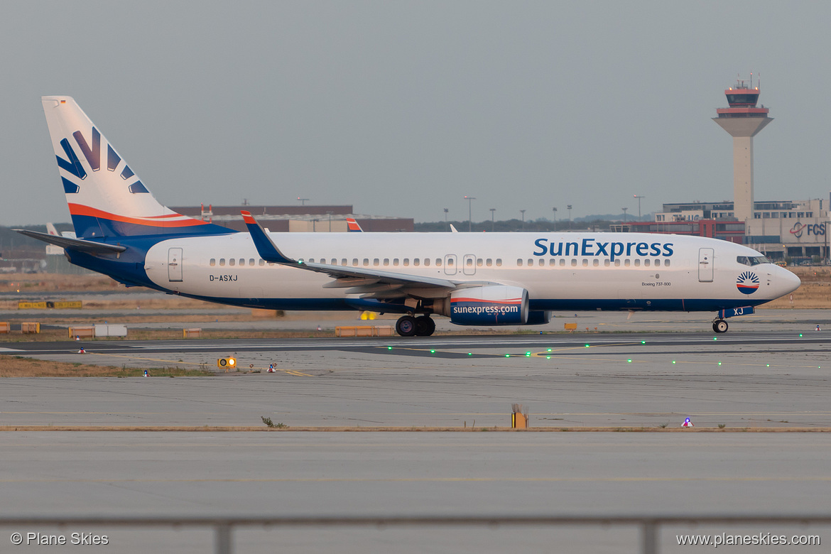 SunExpress Deutschland Boeing 737-800 D-ASXJ at Frankfurt am Main International Airport (EDDF/FRA)
