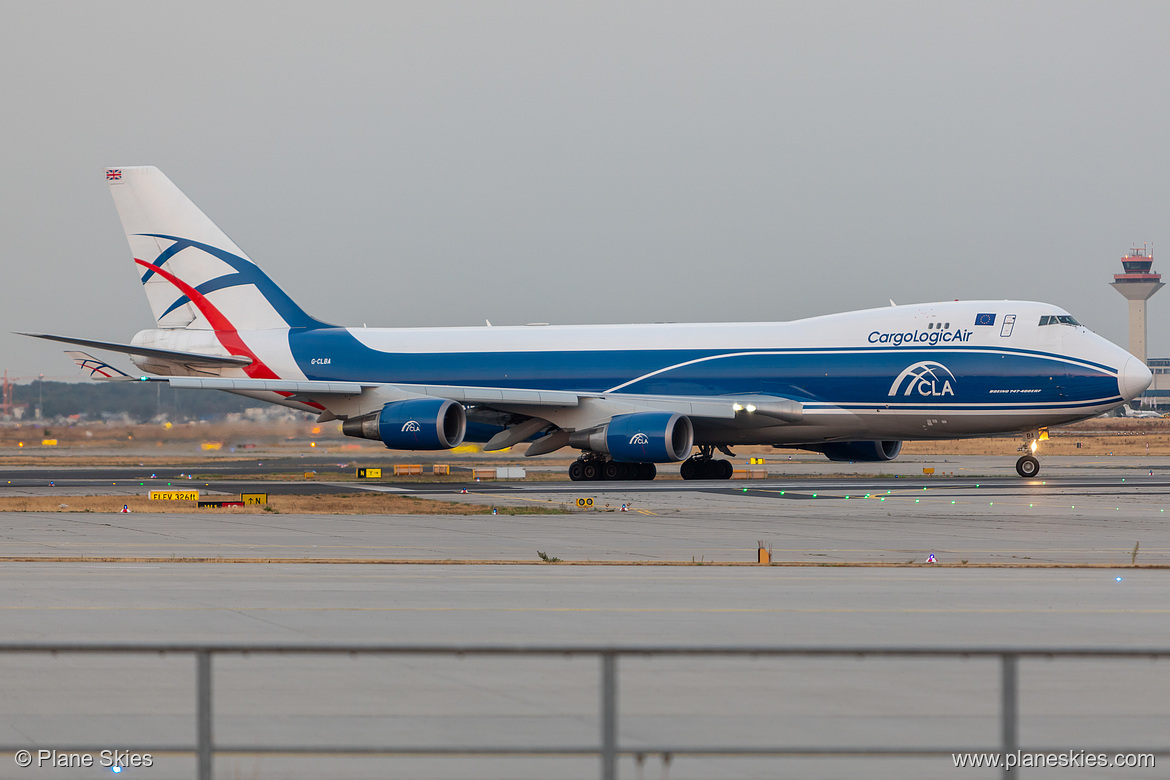 CargoLogicAir Boeing 747-400ERF G-CLBA at Frankfurt am Main International Airport (EDDF/FRA) CargoLogicAir Boeing 747-400ERF G-CLBA at Frankfurt am Main International Airport (EDDF/FRA)