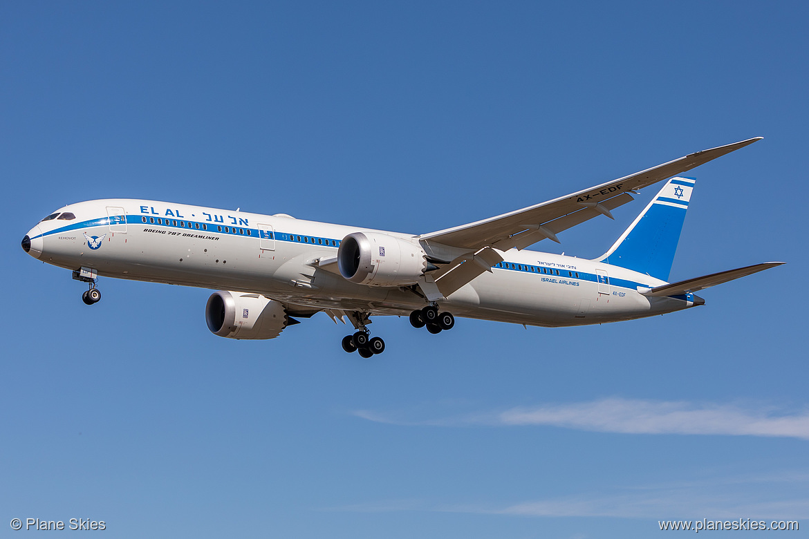 El Al Boeing 787-9 4X-EDF at London Heathrow Airport (EGLL/LHR)