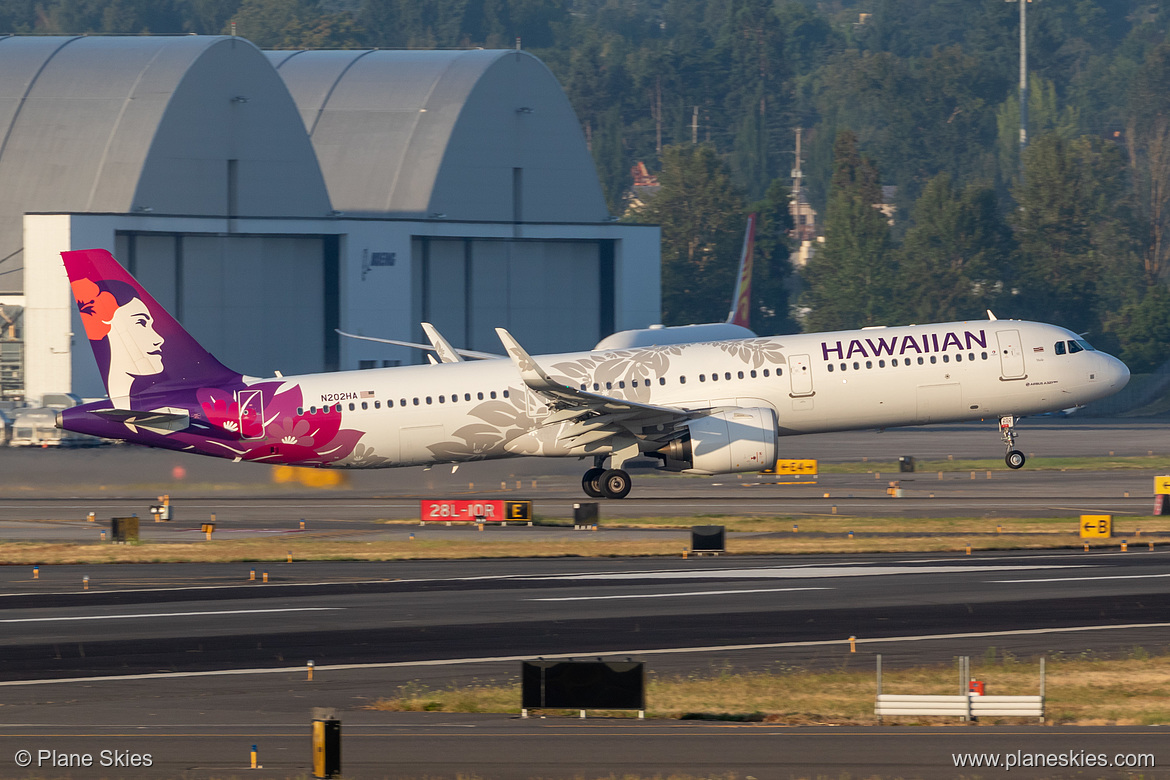 Hawaiian Airlines Airbus A321neo N202HA at Portland International Airport (KPDX/PDX)