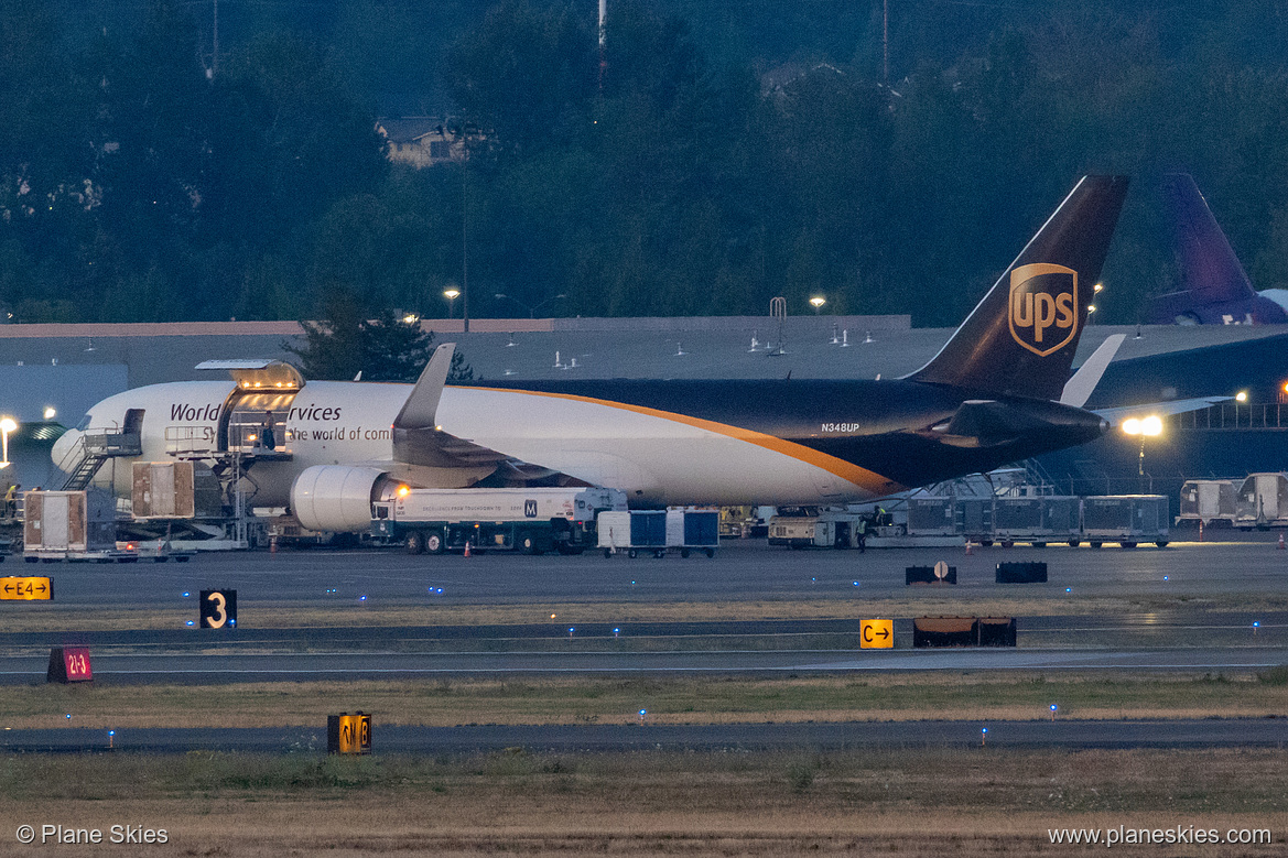 UPS Airlines Boeing 767-300F N348UP at Portland International Airport (KPDX/PDX)