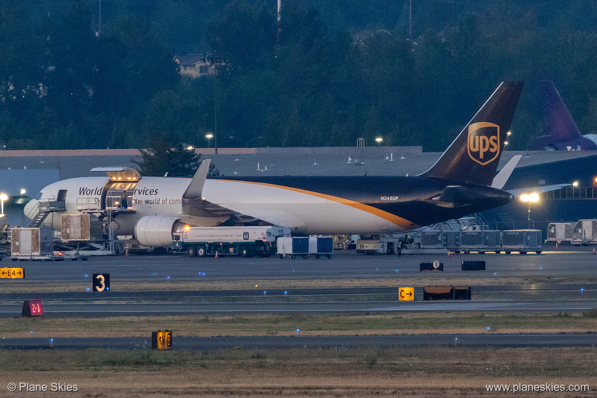 UPS Airlines Boeing 767-300F N348UP at Portland International Airport (KPDX/PDX) UPS Airlines Boeing 767-300F N348UP at Portland International Airport (KPDX/PDX)