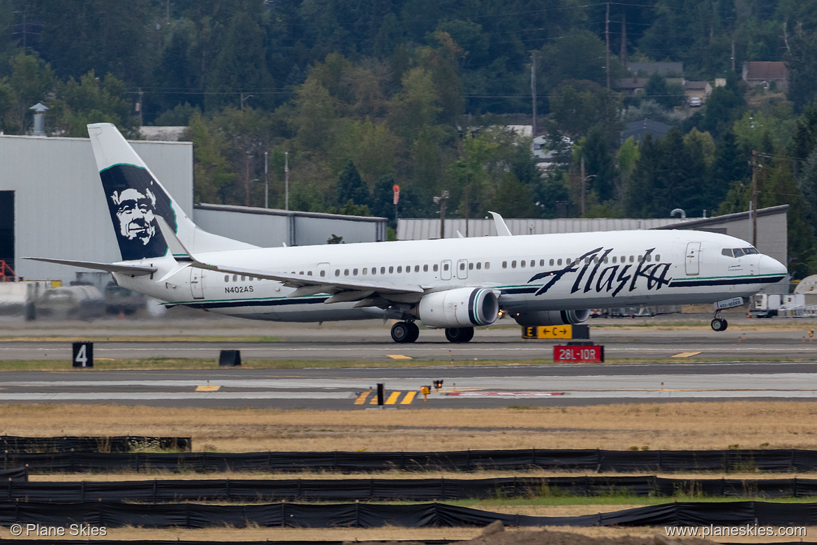 Alaska Airlines Boeing 737-900ER N402AS at Portland International Airport (KPDX/PDX) Alaska Airlines Boeing 737-900ER N402AS at Portland International Airport (KPDX/PDX)