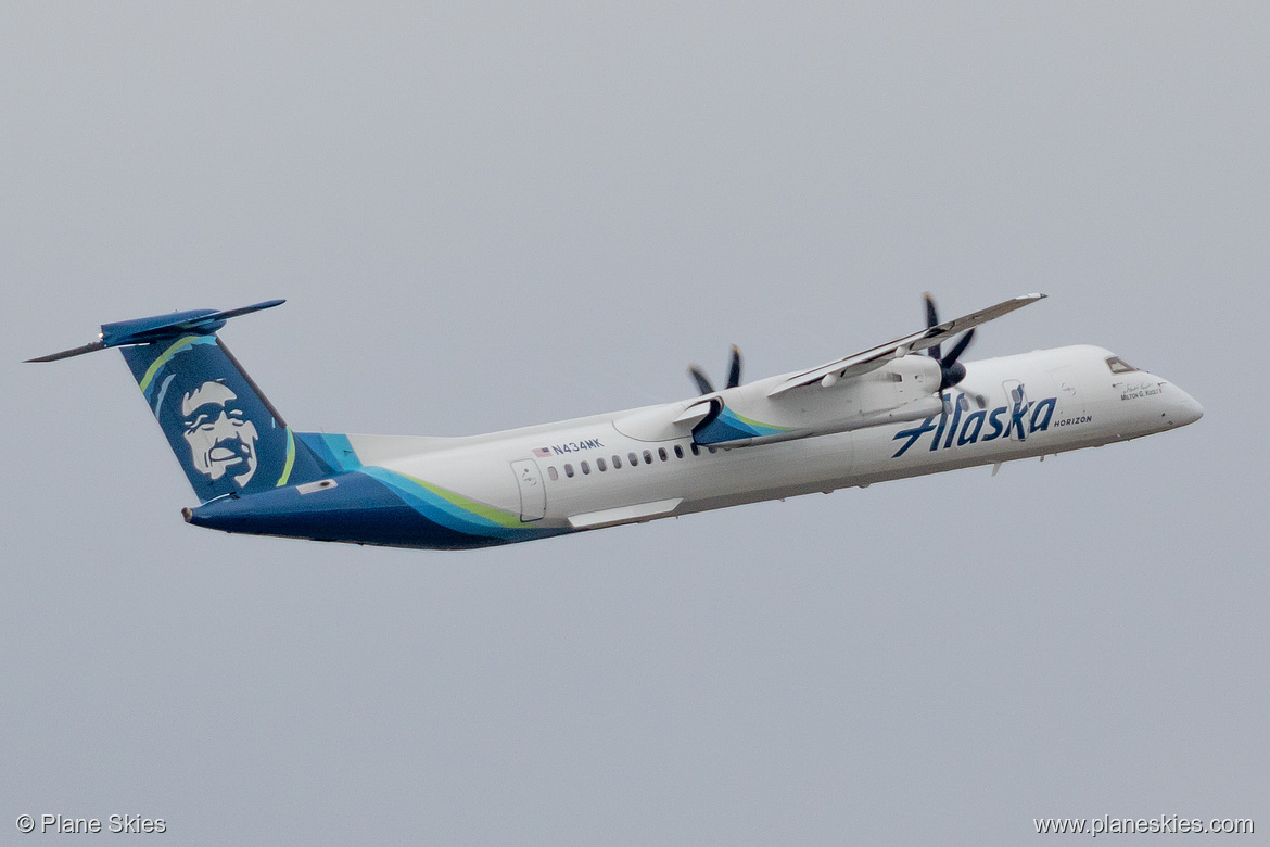 Horizon Air DHC Dash-8-400 N434MK at Portland International Airport (KPDX/PDX) Horizon Air DHC Dash-8-400 N434MK at Portland International Airport (KPDX/PDX)