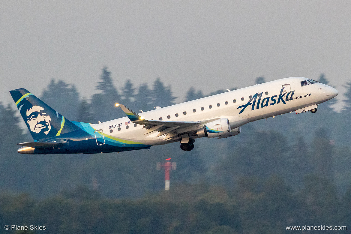 Horizon Air Embraer ERJ-175 N631QX at Portland International Airport (KPDX/PDX)