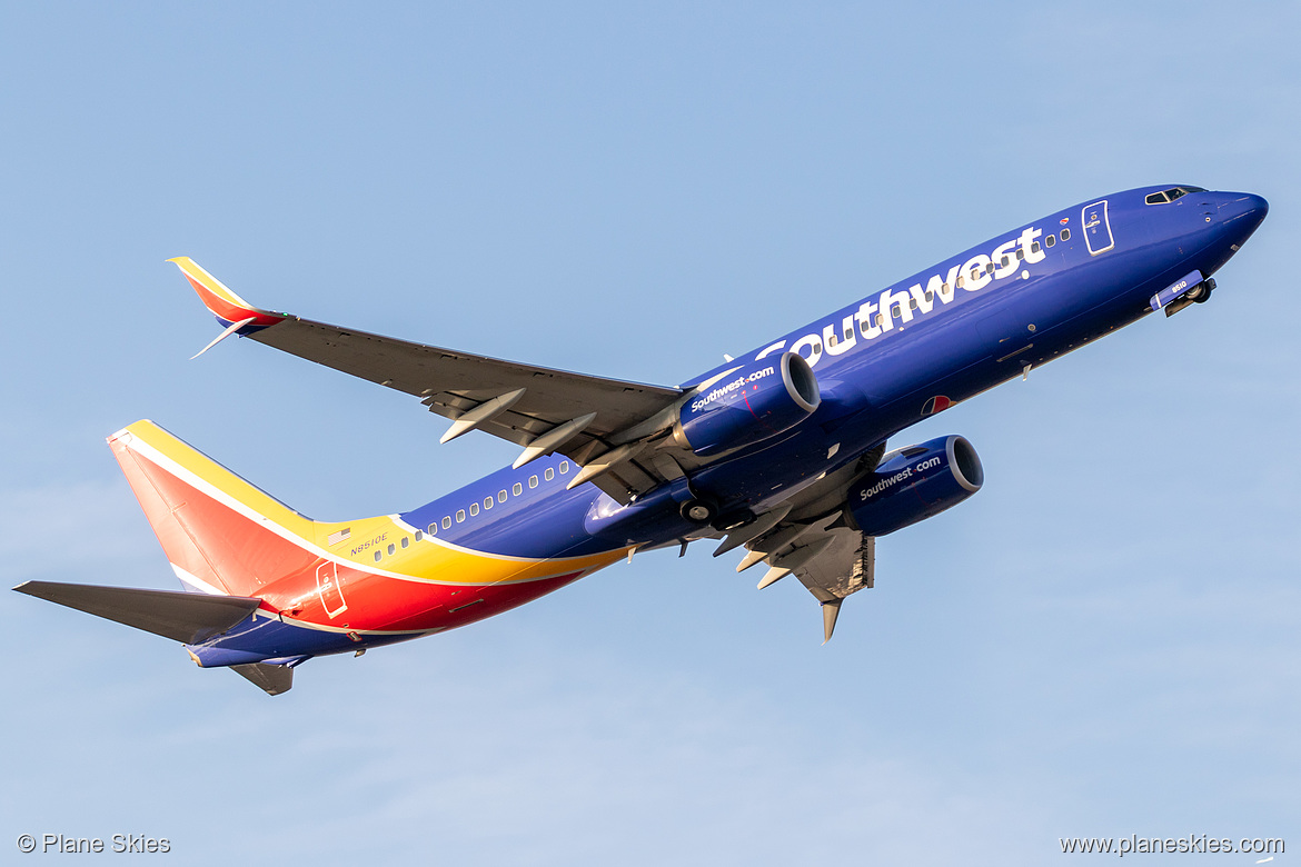 Southwest Airlines Boeing 737-800 N8510E at Portland International Airport (KPDX/PDX) Southwest Airlines Boeing 737-800 N8510E at Portland International Airport (KPDX/PDX)