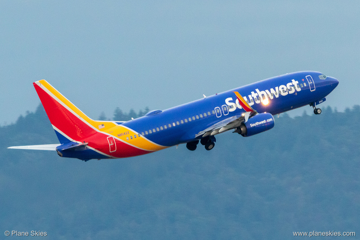 Southwest Airlines Boeing 737-800 N8542Z at Portland International Airport (KPDX/PDX) Southwest Airlines Boeing 737-800 N8542Z at Portland International Airport (KPDX/PDX)