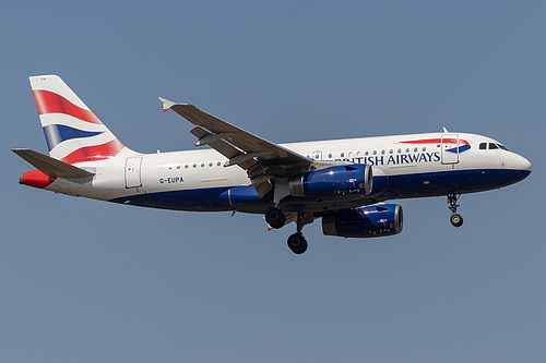 British Airways Airbus A319-100 G-EUPA at Frankfurt am Main International Airport (EDDF/FRA)