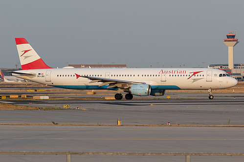 Austrian Airlines Airbus A321-200 OE-LBE at Frankfurt am Main International Airport (EDDF/FRA) Austrian Airlines Airbus A321-200 OE-LBE at Frankfurt am Main International Airport (EDDF/FRA)