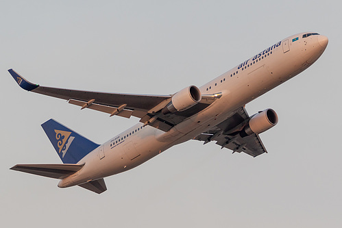 Air Astana Boeing 767-300ER P4-KEB at Frankfurt am Main International Airport (EDDF/FRA)