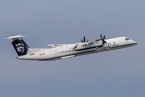 Horizon Air DHC Dash-8-400 N417QX at Portland International Airport (KPDX/PDX)